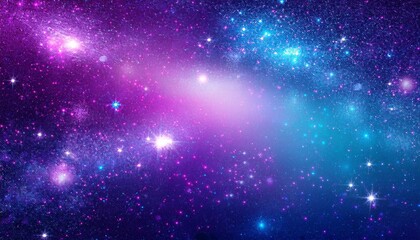 Fototapeta premium glitter neon color galaxy background
