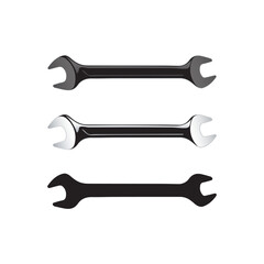 Wrench vector illustration.