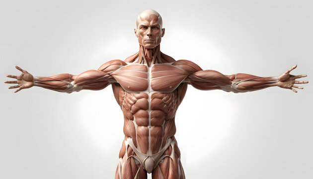 Scientific Visualization of Human Musculature with Exposed Muscle Fibers