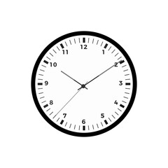 Simple watch vector, watch icon on black.