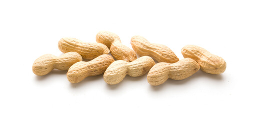 scattered peanuts in shells