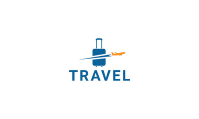 Simple Creative travel logo design template.