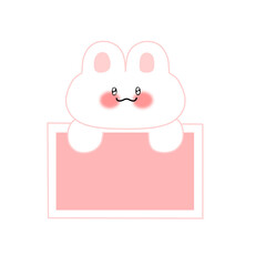 토끼, 토끼메모, 메모지, memo, 토끼메모지, 메모지, nametag, 이름표 © 유경 정