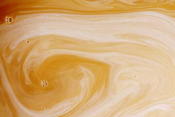 Mixture of black tea with evaporated milk for making milk tea