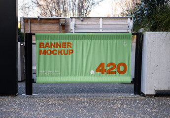 City Fence Banner Mockup