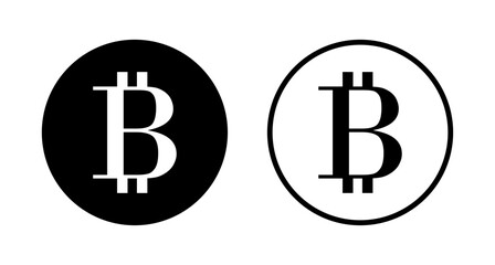 Bitcoin icon logo design. bitcoin sign and symbol. payment symbol. cryptocurrency logo