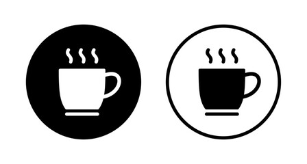 coffee cup icon logo design. cup a coffee sign and symbol