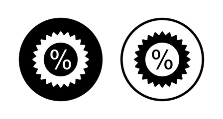 Discount icon logo design. Discount tag sign and symbol