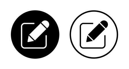 Edit icon logo design. edit document sign and symbol. edit text icon. pencil. sign up