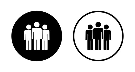 people icon logo design. person sign and symbol. User Icon vector