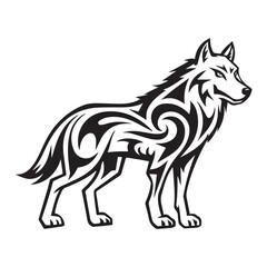 black horse vector illustration