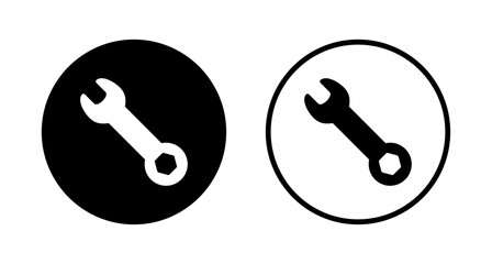 Wrench icon logo design. repair icon. tools sign and symbol
