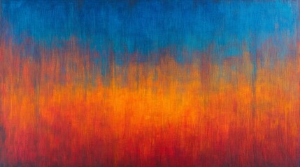 Fototapeta premium Abstract Warm and Cool Color Gradient Painting