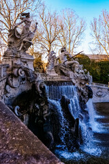 La fontana dei dodici mesi nel parco del Valentino. Torino, Italia