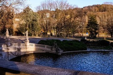 La fontana dei dodici mesi nel parco del Valentino. Torino, Italia