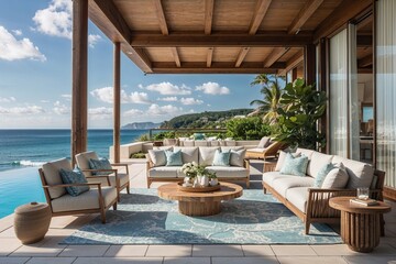 Fototapeta premium Stunning Coastal Collection for a Modern Oceanfront Retreat
