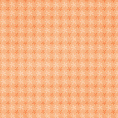 Peach orange ditsy floral seamless pattern with small blossoms, retro soft-textured background perfect for fabric, wrapping, kids designs, and décor.