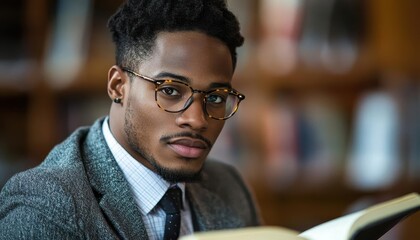 Obraz premium A young professional setting career goals in a journal, Professional Development, Focused and driven