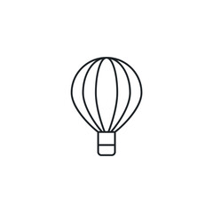 Hot Air Balloon icon symbol vector illustration isolated on white background