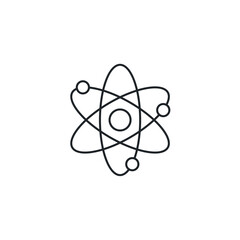 Atom icon symbol vector illustration isolated on white background