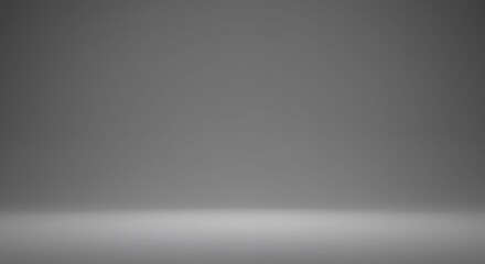 Subtle Grey Studio Background Soft Light. AI Generated