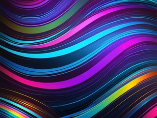 Vibrant Colorful Light Waves
