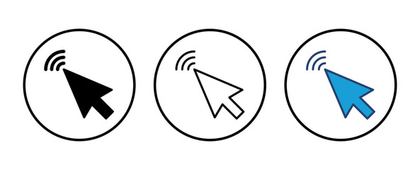 Click icon vector. pointer arrow icon. cursor icon vector
