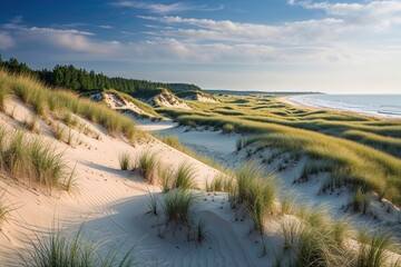 Majestic Dune Landscapes Along the Coastline of Sylt Island, Schleswig-Holstein, Germany