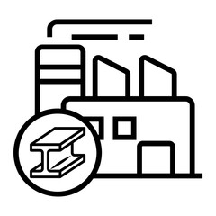 factory Line Icon