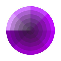 Obraz premium Purple color wheel. Artistic shade spectrum. Gradient tone palette. Vector illustration.