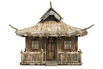 illustration of traditional mongolian house isolated on transparent background. 