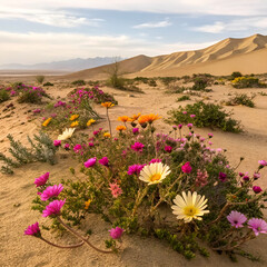 Obraz premium flowers in the desert