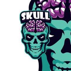 skull mascot Logo template