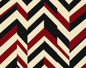 Obraz premium Overlapping chevron pattern with bold geometric contrast, seamless design