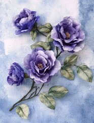 Stunning Garden Roses for Floral Design - Beautiful Purple Flower Arrangement