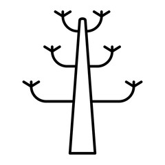 bare tree outline icon