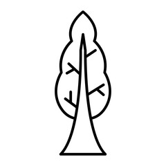conifer tree outline icon