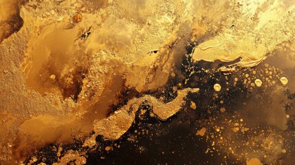 Obraz premium Abstract Golden Texture Background with Dark Accents
