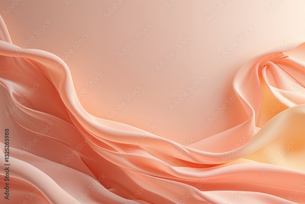 Poster soft peach gradient background for relaxing design and seamless flow