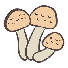 HYPHOLOMA FASICICULARE MUSHROOM VECTOR ILLUSTRATION