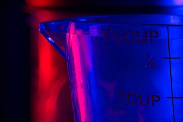 Measurements on a measuring cup