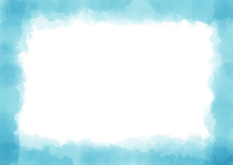 水彩テクスチャのフレーム　背景素材