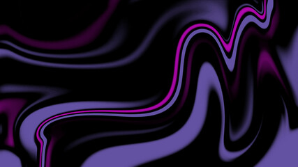 Abstract Fluid Purple and Black Wave Wallpaper