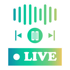 live music Gradient icon