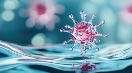 Exploring the Fascinating Underwater Realm of Microscopic Pink Corona Virus Discoveries