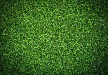 Fototapeta premium Lush Green Artificial Turf Texture with Rich Color Depth Ideal for Landscaping, Sports Fields, and Outdoor Settings for Diverse Visual Projects