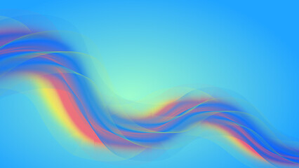 abstract gradient blue color background with vibrant fluid wave blending line