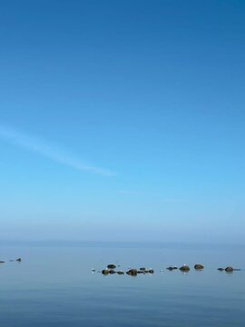 sea and sky, summer day in sweden 