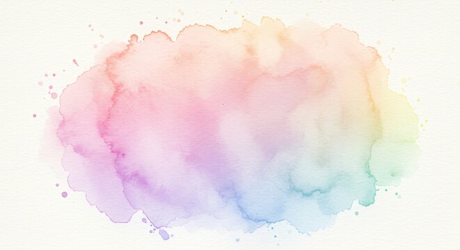Artistic watercolor splash blending soft pastel tones on textured paper, Paper, paint, watercolors
