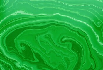 Fototapeta premium Emerald swirls, textured green marble paint, overhead, emerald, painting